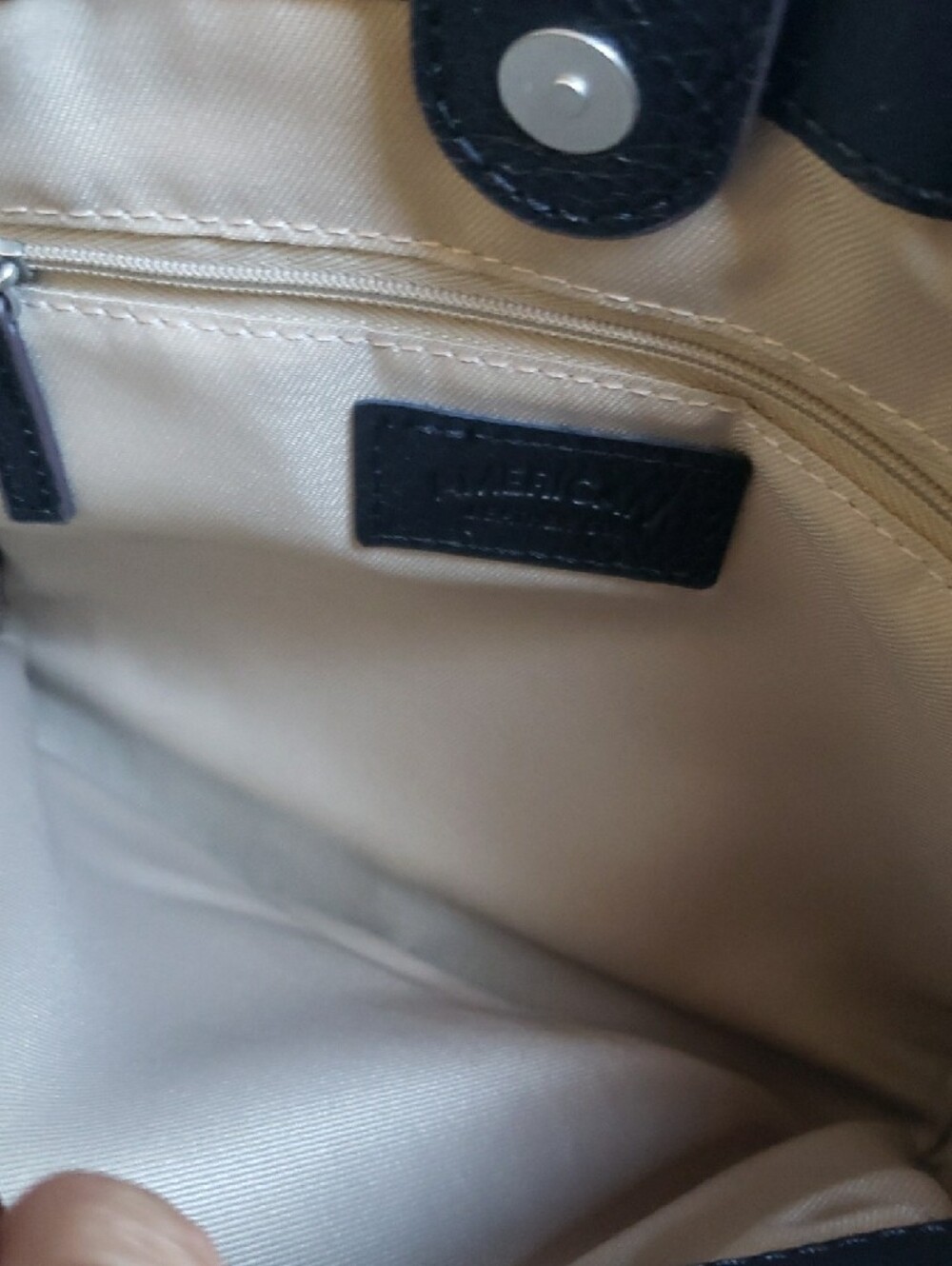 American Leather Co. Woven Straw Tote with Black Trim - Neutral - Picture 6 of 7